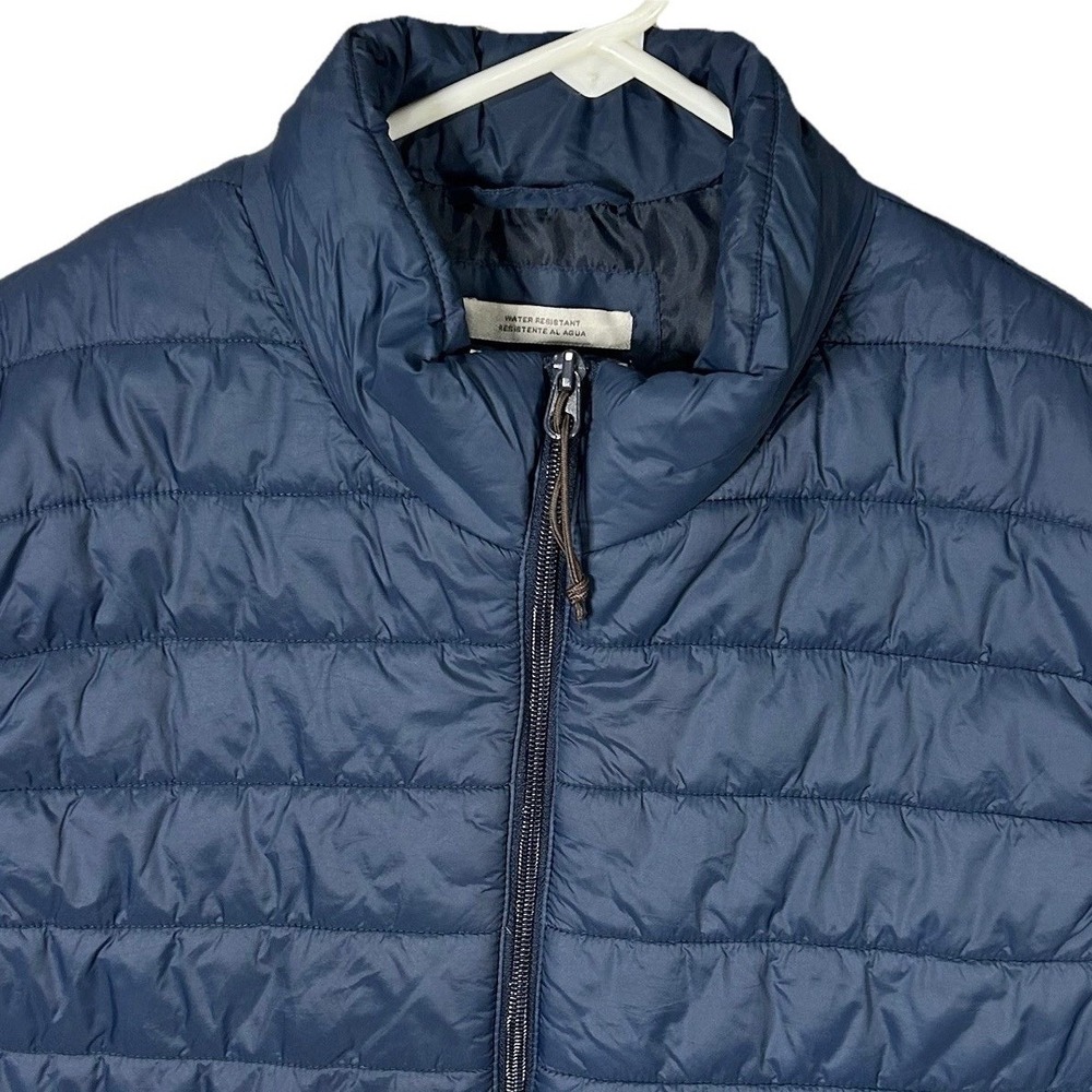 Goodfellow & Co Men's 2XL Blue Full Zip Insulated Puffer Vest Water Resistance